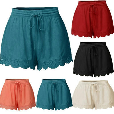 Hot Women Summer Hot New Elegant Solid Color Sexy Casual Beach Trim Short Pants Ladies Fashion Cotton Pajamas Loose Style Bott
Hot Women Summer Hot New Elegant Solid Color Sexy Casual Beach Trim Short Pants Ladies Fashion Cotton Pajamas Loose Style Bott