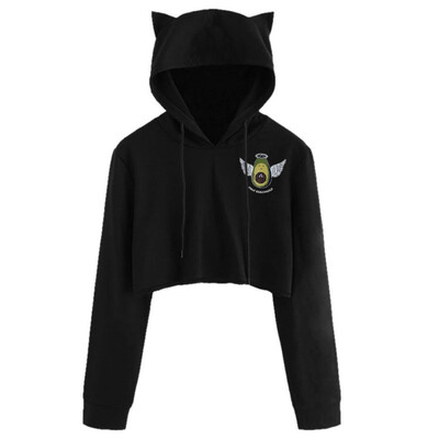 Womens Printed Long Sleeve Jumper Hooded Loose Casual Hoodie Cat ear Cosy Polyester harajuku black moletom
Womens Printed Long Sleeve Jumper Hooded Loose Casual Hoodie Cat ear Cosy Polyester harajuku black moletom