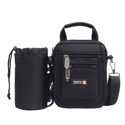Outdoor leisure sports backpack middle - aged men satchel casual fashion nylon canvas bag with cup cover
Outdoor leisure sports backpack middle - aged men satchel casual fashion nylon canvas bag with cup cover