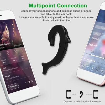 Wireless Bluetooth 42 Headset Painless Headphones Single-ear Business Ear Hook Earphone with Mic Rechargeable Battery
Wireless Bluetooth 42 Headset Painless Headphones Single-ear Business Ear Hook Earphone with Mic Rechargeable Battery