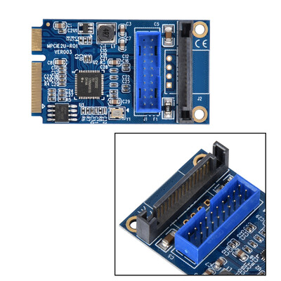 Greensen MINI PCI-E to 2-Port USB30 19Pin Converter Extender Card Desktops Expansion Adapter Card
Greensen MINI PCI-E to 2-Port USB30 19Pin Converter Extender Card Desktops Expansion Adapter Card