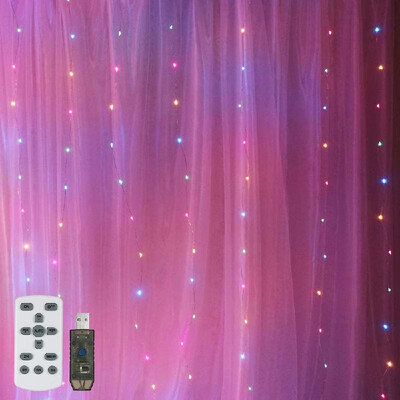 Window Curtain Lights 300 LED String Lights 8 Lighting Mode Remote Control for Wedding Birthday Party Warm White
Window Curtain Lights 300 LED String Lights 8 Lighting Mode Remote Control for Wedding Birthday Party Warm White