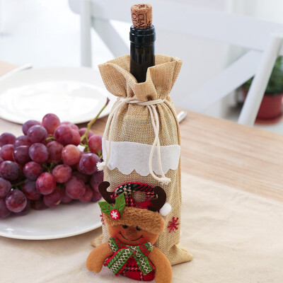Siaonvr Christmas Wine Bag Machine Embroidered Wine Bottle Set Table Decoration Supplies
Siaonvr Christmas Wine Bag Machine Embroidered Wine Bottle Set Table Decoration Supplies