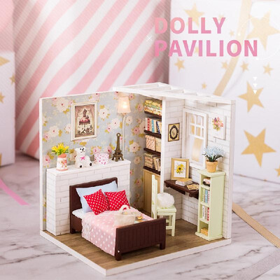 DIY Dollhouse Kit Wooden DIY Miniature Dollhouse Kit Kids Gift Parent-child Toy with LED light Dust Proof Cover
DIY Dollhouse Kit Wooden DIY Miniature Dollhouse Kit Kids Gift Parent-child Toy with LED light Dust Proof Cover