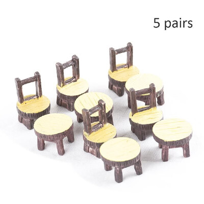 5 pairsset Mini Table&Chair Resin DIY Craft Ornaments Miniature Landscape Model Home Decoration Photography Props Childrens Toys
5 pairsset Mini Table&Chair Resin DIY Craft Ornaments Miniature Landscape Model Home Decoration Photography Props Childrens Toys