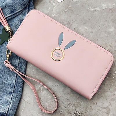 Women holding wallets 2019 new Korean solid color zipper change clip wrist phone bag
Women holding wallets 2019 new Korean solid color zipper change clip wrist phone bag