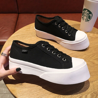 Womens Shoes New Autumn Shoes Korean Baitao College Wind Thick Bottom Canvas Shoe Laces Increase Small White Shoe Women
Womens Shoes New Autumn Shoes Korean Baitao College Wind Thick Bottom Canvas Shoe Laces Increase Small White Shoe Women