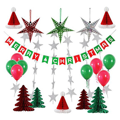 Christmas Party Paper decorations for Party Indoor&Outdoor Honeycomb hat balloon Festival Banner
Christmas Party Paper decorations for Party Indoor&Outdoor Honeycomb hat balloon Festival Banner