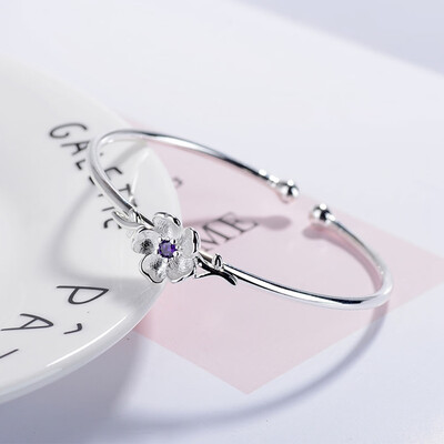 1Pc Women Pink Cherry Blossom Silver Plated Open Cuff Bracelet Jewelry Creative Gift Bracelet
1Pc Women Pink Cherry Blossom Silver Plated Open Cuff Bracelet Jewelry Creative Gift Bracelet