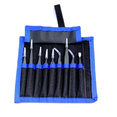 Anti-static Stainless Steel Precision Jewelry-making Tweezers Kit with Bag for Electronics
Anti-static Stainless Steel Precision Jewelry-making Tweezers Kit with Bag for Electronics