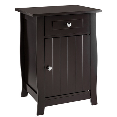 Bedside Nightstand 245-inch Tall End Tables with Drawer & Roomy Storage Cabinet Brown
Bedside Nightstand 245-inch Tall End Tables with Drawer & Roomy Storage Cabinet Brown