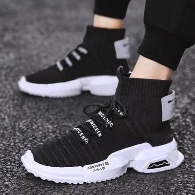 Mens Shoes Summer Fashion Leisure High-top Canvas Board Shoes Hundred of Autumn Socks Korean Fashion Shoes
Mens Shoes Summer Fashion Leisure High-top Canvas Board Shoes Hundred of Autumn Socks Korean Fashion Shoes