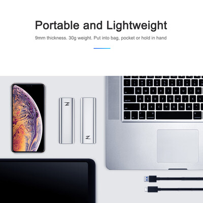 Netac 2TB Type-c USB 31 Mobile Solid State Disk Z Slim Portable SSD 30g Aluminium Alloy Shockproof Disk Gen1 High Speed
Netac 2TB Type-c USB 31 Mobile Solid State Disk Z Slim Portable SSD 30g Aluminium Alloy Shockproof Disk Gen1 High Speed