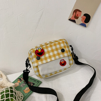 2019 new style plaid canvas bag wild fairy niche net red crossbody bag cartoon cute shoulder bag
2019 new style plaid canvas bag wild fairy niche net red crossbody bag cartoon cute shoulder bag
