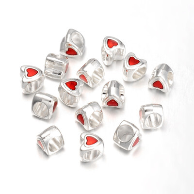 Alloy European Stlye Beads Mothers Day Gifts Making with Enamel Large Hole Beads Lead Free&Cadmium Free Heart
Alloy European Stlye Beads Mothers Day Gifts Making with Enamel Large Hole Beads Lead Free&Cadmium Free Heart