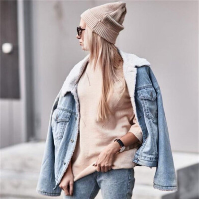 Toponeto Women Autumn Winter Denim Upset Jacket Vintage Long Sleeve Loose Jeans Coat
Toponeto Women Autumn Winter Denim Upset Jacket Vintage Long Sleeve Loose Jeans Coat