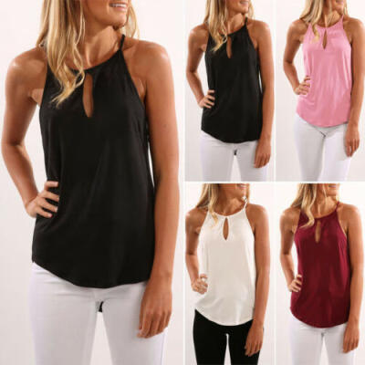 US Women Clothes Summer Sleeveless Tops Casual Solid Sling Ladies T-shirt Blouse
US Women Clothes Summer Sleeveless Tops Casual Solid Sling Ladies T-shirt Blouse