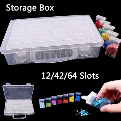 124264 Slots Diamond Embroidery Diamond Painting Tool Transparent Plastic Storage Box Jewelry Drill Storage Box Gift
124264 Slots Diamond Embroidery Diamond Painting Tool Transparent Plastic Storage Box Jewelry Drill Storage Box Gift