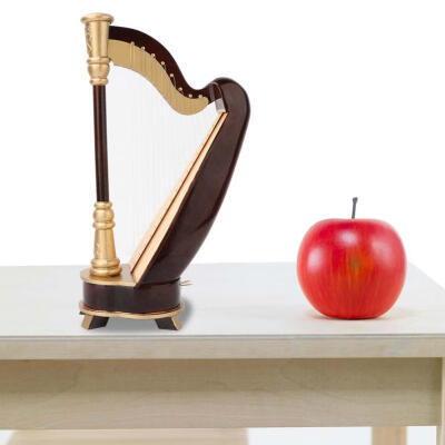 Greensen 25cm Miniature Wooden Harp Model Musical Instrument Model Musical Gifts Home Decor Ornaments
Greensen 25cm Miniature Wooden Harp Model Musical Instrument Model Musical Gifts Home Decor Ornaments
