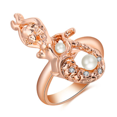 Rings for Women Rose Gold Plated Mermaid Man-made Pearl Zircon Beads for Jewelry Making Charm Weeding Christmas Gift
Rings for Women Rose Gold Plated Mermaid Man-made Pearl Zircon Beads for Jewelry Making Charm Weeding Christmas Gift