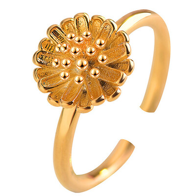New Cute Daisy Gold Color Finger Rings For Women Simple And Elegant Open Ring Party Jewelry
New Cute Daisy Gold Color Finger Rings For Women Simple And Elegant Open Ring Party Jewelry