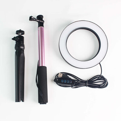 Dimmable Wide Dimming Range LED Ring Fill in Light Tripod for Camera Photo Studio Selfie Photography
Dimmable Wide Dimming Range LED Ring Fill in Light Tripod for Camera Photo Studio Selfie Photography