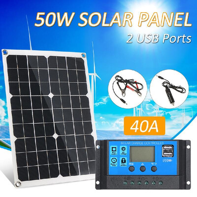 DC 5V DC 18V 50W Dual Output Solar Panel with 2 USB Interface Car Charger IP65 Water Resistance Portable Completed Accessories f
DC 5V DC 18V 50W Dual Output Solar Panel with 2 USB Interface Car Charger IP65 Water Resistance Portable Completed Accessories f