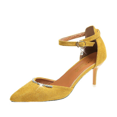 Rose Women Thin Heels Nude Pointed Toe Imitation Diamond Ankle Strap High Heels Shoes
Rose Women Thin Heels Nude Pointed Toe Imitation Diamond Ankle Strap High Heels Shoes
