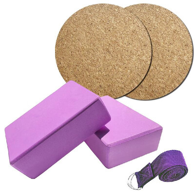5pcs Yoga Equipment Set EVA Yoga Blocks Cotton Stretching Strap Non-slip Yoga Knee Pad Fitness Exercise Pilates Equipment Kit
5pcs Yoga Equipment Set EVA Yoga Blocks Cotton Stretching Strap Non-slip Yoga Knee Pad Fitness Exercise Pilates Equipment Kit
