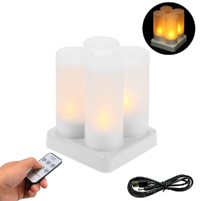 Set of 12 Rechargeable LED Yellow Flickering Flameless Tealight Candles Lights with Remote Control Frosted Cups Charging Base for
Set of 12 Rechargeable LED Yellow Flickering Flameless Tealight Candles Lights with Remote Control Frosted Cups Charging Base for