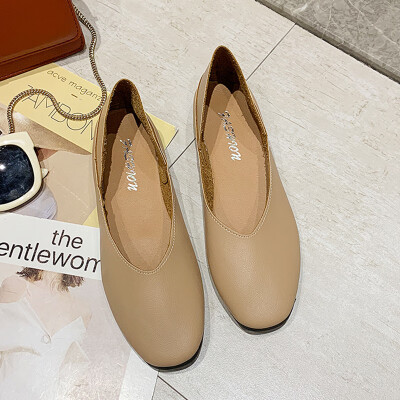 Doudou shoes woman 2019 autumn version of the new Korean version of the Internet celebrity shallow mouth first two wear single sho
Doudou shoes woman 2019 autumn version of the new Korean version of the Internet celebrity shallow mouth first two wear single sho