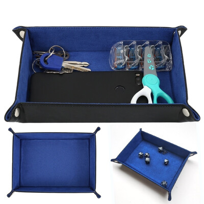 New fashion Dice Holder PU Leather Folding Rectangle Tray wpurple Velvet for RPG DnD&Other Table Games
New fashion Dice Holder PU Leather Folding Rectangle Tray wpurple Velvet for RPG DnD&Other Table Games