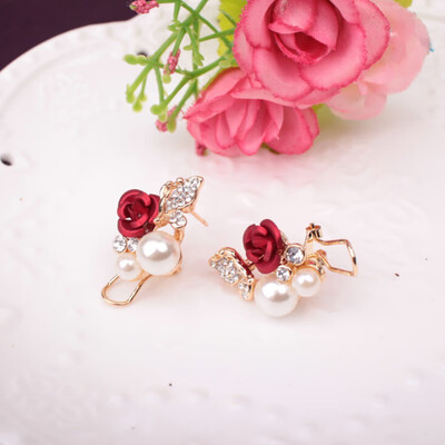 Fashion Jewelry Red Rose Butterfly Angel Wings Pearl Elegant Stud Earrings Women Gifts
Fashion Jewelry Red Rose Butterfly Angel Wings Pearl Elegant Stud Earrings Women Gifts