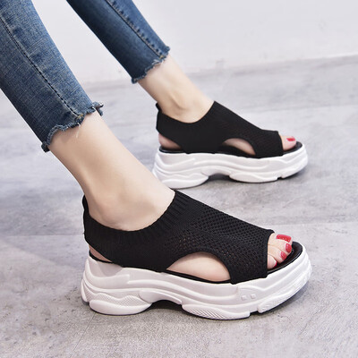 Sandals thick-soled muffins heels low-upper shoes knitted womens shoes open toes summer waterproofing table comfortable an
Sandals thick-soled muffins heels low-upper shoes knitted womens shoes open toes summer waterproofing table comfortable an