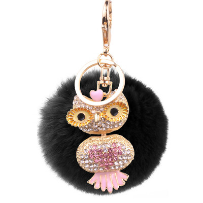 Car Keychain Handmade Cute Creative Plush Owl Rex Rabbit Hairball Crystal Rhinestone Jewelry Bag Pendant
Car Keychain Handmade Cute Creative Plush Owl Rex Rabbit Hairball Crystal Rhinestone Jewelry Bag Pendant