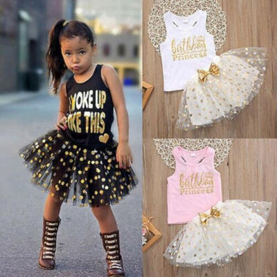 Toddler Sleeveless Top Bow Sequins Tulle Tutu T-shirt Wedding Dress Outfit set
Toddler Sleeveless Top Bow Sequins Tulle Tutu T-shirt Wedding Dress Outfit set