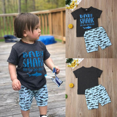 Toddler Kid Baby Boy Shark Summer Clothes Tops T-Shirt Shorts Pants 2PCS Outfits
Toddler Kid Baby Boy Shark Summer Clothes Tops T-Shirt Shorts Pants 2PCS Outfits