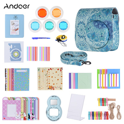 Andoer 14 in 1 Accessories Bundle for Fujifilm Instax Mini 888s9 with Camera CaseStrapStickerSelfie LensFilterAlbumPhoto
Andoer 14 in 1 Accessories Bundle for Fujifilm Instax Mini 888s9 with Camera CaseStrapStickerSelfie LensFilterAlbumPhoto