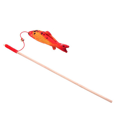 Wood Tease Rod Cat Sticks Plush Stuffed Artificial Fish Pet Cats Toy Kitten Catnip Bell Teaser Interactive Funning Trainning Toy
Wood Tease Rod Cat Sticks Plush Stuffed Artificial Fish Pet Cats Toy Kitten Catnip Bell Teaser Interactive Funning Trainning Toy