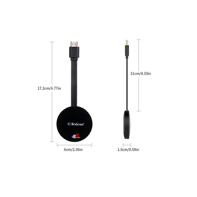 Wireless Dongle WiFi Display Dongle 1080P HD 4K Receiver Miracast Adapter Wireless Screen Converter Adapter DLNA Airplay
Wireless Dongle WiFi Display Dongle 1080P HD 4K Receiver Miracast Adapter Wireless Screen Converter Adapter DLNA Airplay