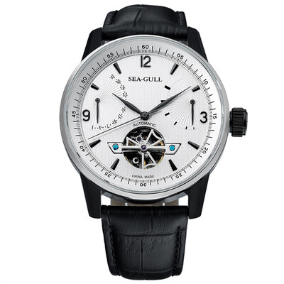 Seagull watch giant master series automatic mechanical mens watch hollow calendar potential energy belt flywheel watch 219327 white disk white circle black belt
Seagull watch giant master series automatic mechanical mens watch hollow calendar potential energy belt flywheel watch 219327 white disk white circle black belt