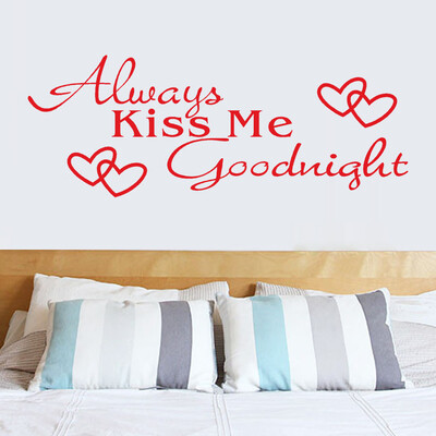 Gobestart Always Kiss Me Goodnight Home Decor Wall Sticker Decal Bedroom Vinyl Art Mural
Gobestart Always Kiss Me Goodnight Home Decor Wall Sticker Decal Bedroom Vinyl Art Mural