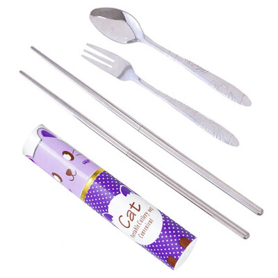 Cartoon Fork Spoon Chopsticks Tableware Set Chinese Style Dinnerware Suit Stainless Steel Dinner Service
Cartoon Fork Spoon Chopsticks Tableware Set Chinese Style Dinnerware Suit Stainless Steel Dinner Service