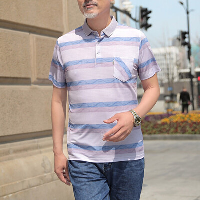 Tailored Fashion Men Middle-aged Pocket Slim Slim Short Sleeve Turn-down Collar T-shirts
Tailored Fashion Men Middle-aged Pocket Slim Slim Short Sleeve Turn-down Collar T-shirts