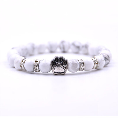 Stone Bead Yoga Bracelet Dog Hand Paw Elastic Rope Bead Bracelet Fashion Men Women Jewelry
Stone Bead Yoga Bracelet Dog Hand Paw Elastic Rope Bead Bracelet Fashion Men Women Jewelry