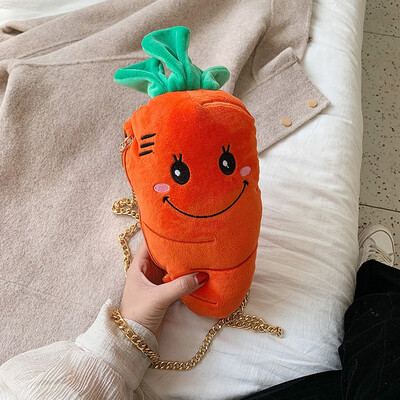 Tailored Fashion Women Plush carrot Fanny Pack Crossbody Bag Chain Bags Warm Smile Winter Bag
Tailored Fashion Women Plush carrot Fanny Pack Crossbody Bag Chain Bags Warm Smile Winter Bag