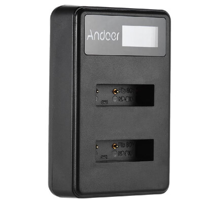 Andoer Mini Portable Dual Slot LCD Screen USB charger for Sony NP-BX1 DSLR Li-ion Lithium Battery
Andoer Mini Portable Dual Slot LCD Screen USB charger for Sony NP-BX1 DSLR Li-ion Lithium Battery