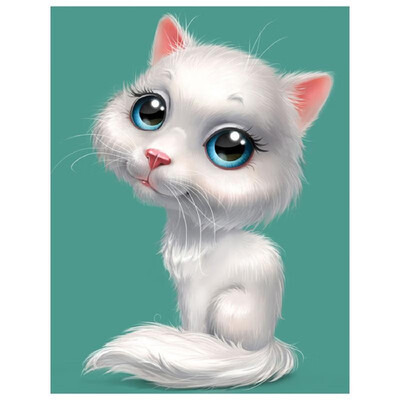 DIY Diamond Painting Sets Different Shape Diamond Drawing Cross Stitch Wall Decorative Color Cat 30x25cm
DIY Diamond Painting Sets Different Shape Diamond Drawing Cross Stitch Wall Decorative Color Cat 30x25cm