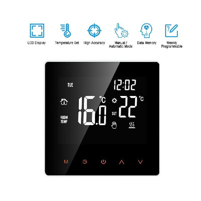 Wi-Fi Smart Thermostat Digital Temperature Controller APP Control LCD Display Touch Screen Week Programmable Electric Floor Heatin
Wi-Fi Smart Thermostat Digital Temperature Controller APP Control LCD Display Touch Screen Week Programmable Electric Floor Heatin