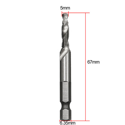 〖Follure〗Hex Shank High Speed Steel Compound Spiral Screw Thread Taps Drill Bit Tool A
〖Follure〗Hex Shank High Speed Steel Compound Spiral Screw Thread Taps Drill Bit Tool A